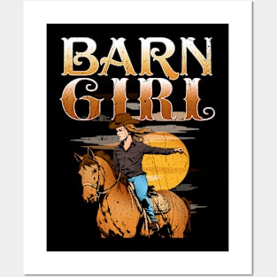 Barn Girl I Equestrian Pony Horse Fan Posters and Art